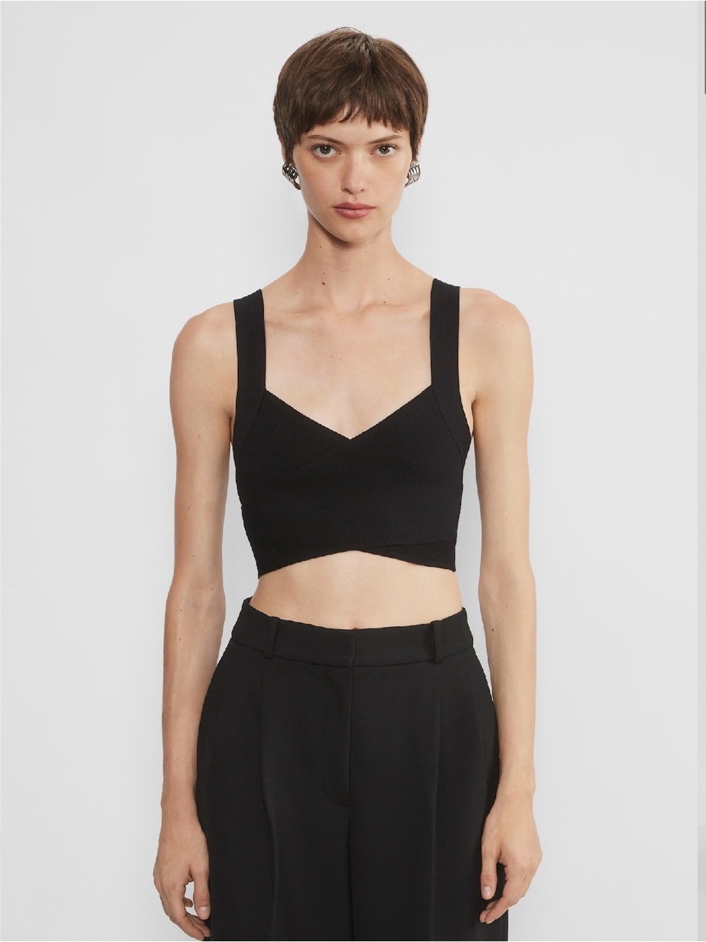 Aritzia Sculpt Knit Greek Tank Crop Top